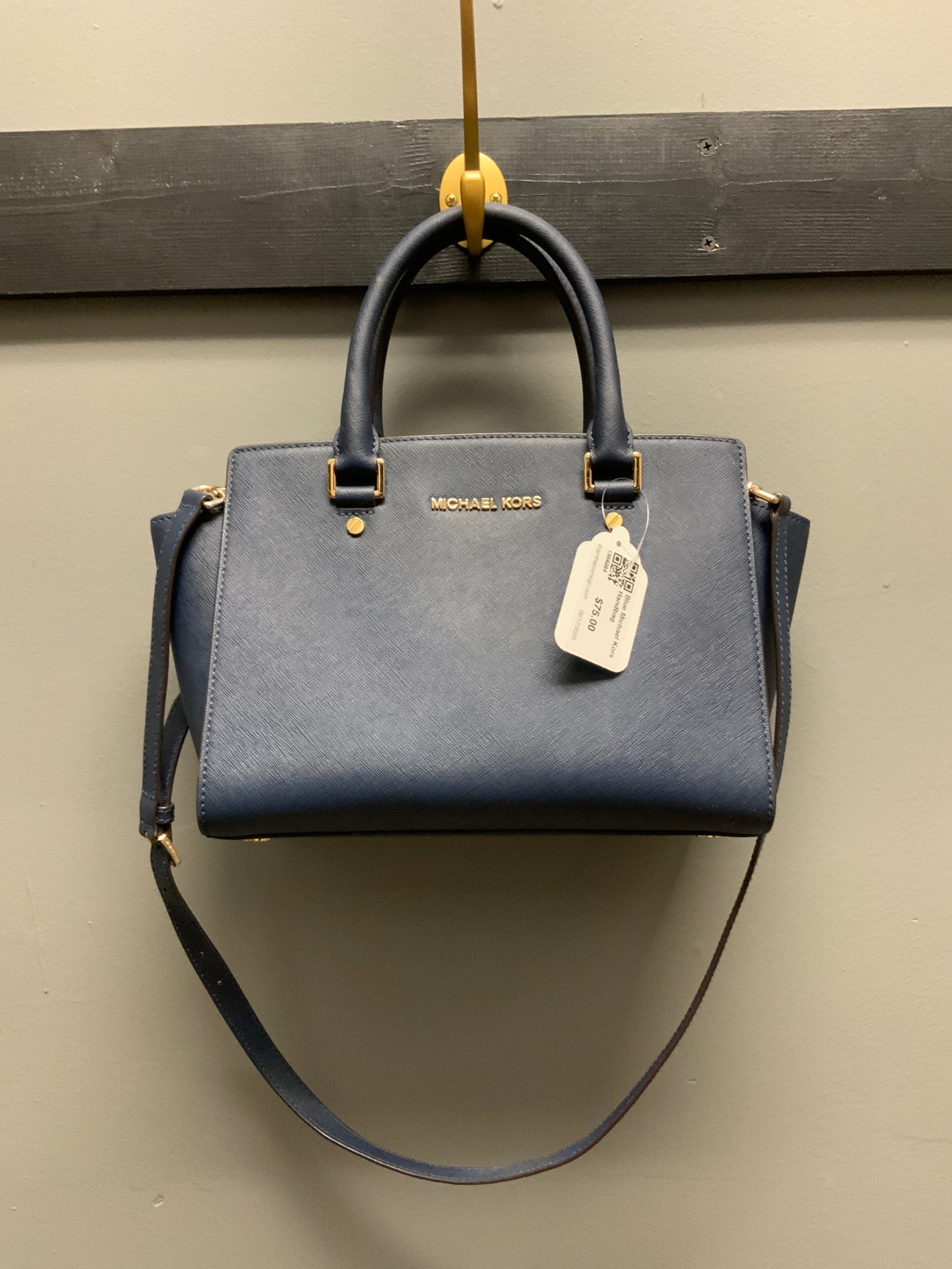 Blue Michael Kors Handbag